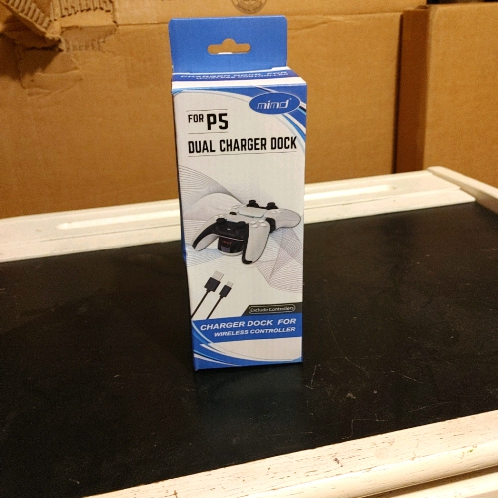 A PS5 dual charger dock